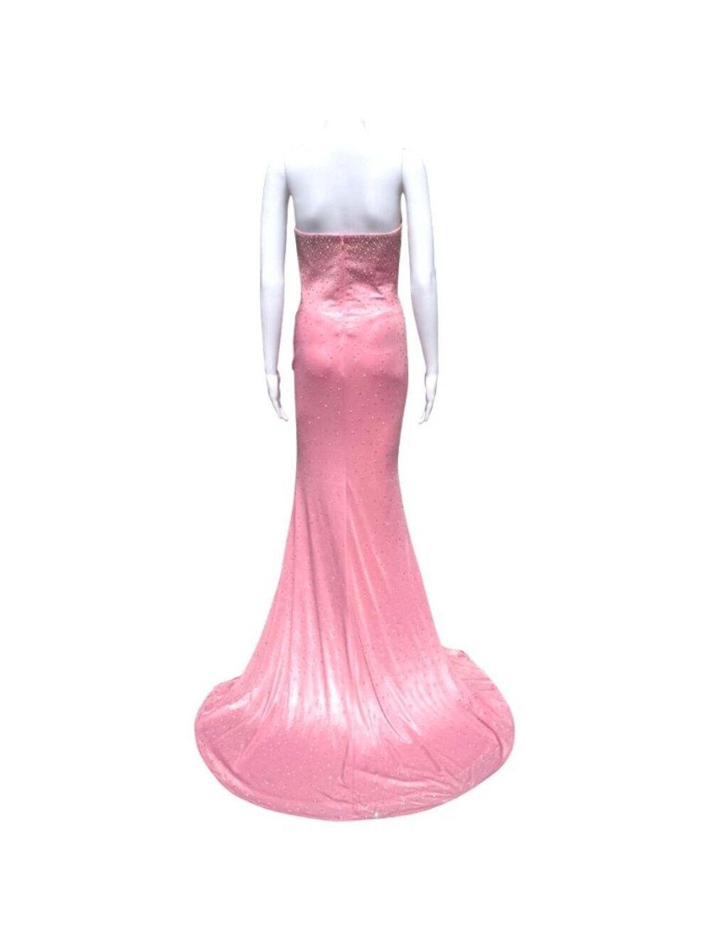 Jovani Strapless Corset Embellished Gown Pink D5411 Size 6 NWT - Picture 4 of 8